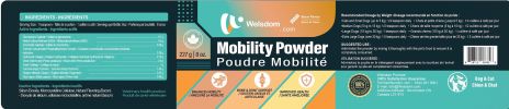 Welsdom Pets Mobility Powder | Joint Support Supplement for Cats & Dogs | Promotes Healthy Bones & Cartilage | Anti-Inflammatory Benefits | Bacon-Flav