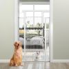 59' Extra Tall Pet Gate Heavy-Duty Metal Cat Gate with Wide Opening