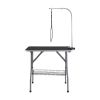 Pet Grooming Table Arm with Clamp, 36''x24'' Dog Grooming Station, Foldable Pets Grooming Stand for Medium and Small Dogs