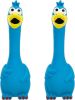 2 Pcs Horse Toys 11 Inches Latex Squeaky Rubber Chicken Dog Toy Reduce Separation Anxiety Screaming Fetch Chicken Toy Turkey Balls for Horse Pet(Blue)
