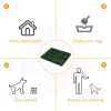 Dog Grass Pad with Tray, Artificial Grass for Dogs, Doggy Bathroom Toilet Potty Tray Indoor Outdoor Puppy Potty Training (51 x 63 CM)