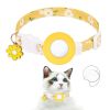 For AirTag Tracker Silicone Cover Small Daisy Pet Collar Dog Collar